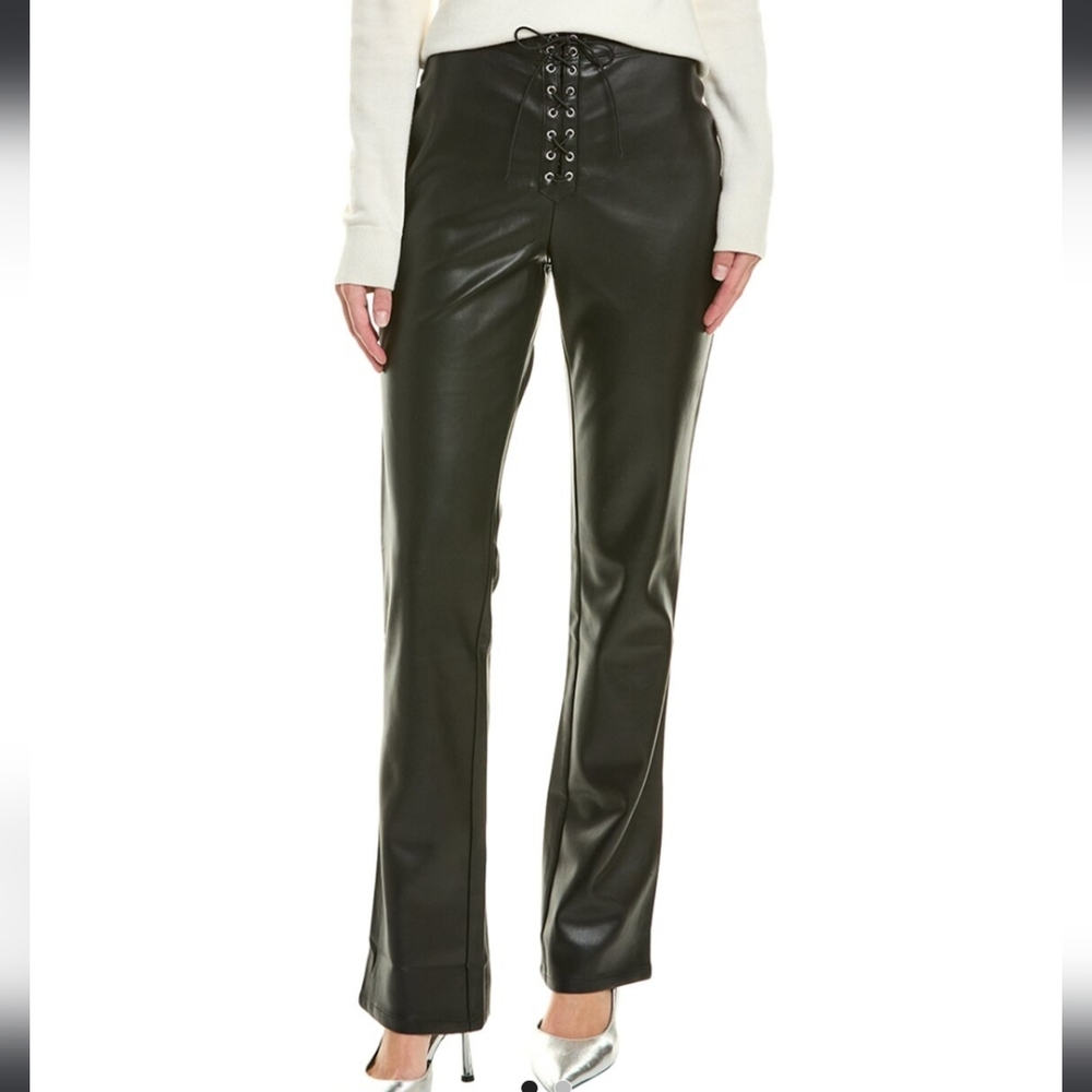 Weworewhat Black Lace Front Pants sz 24 0 00 XS